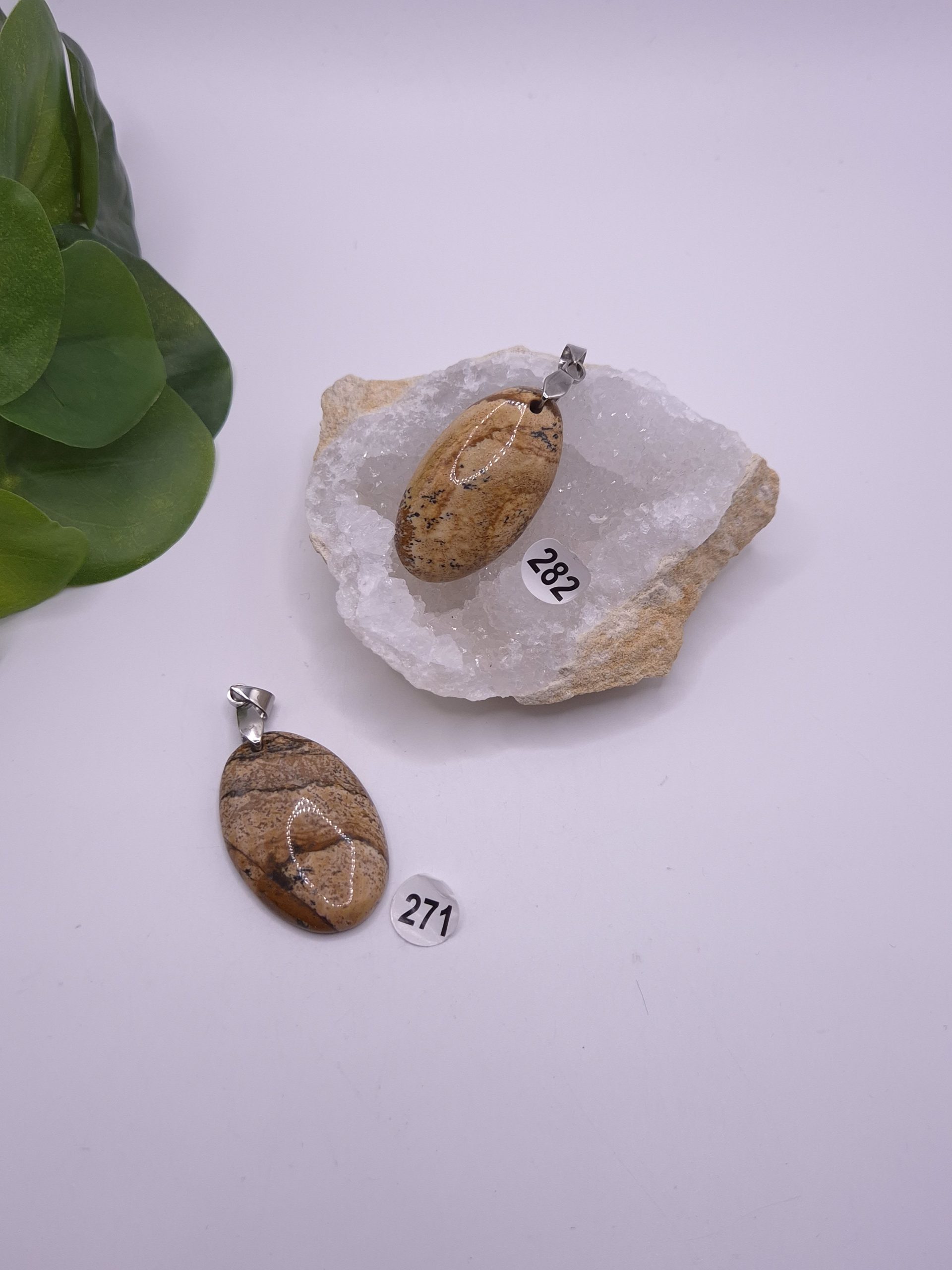 Pendentif jaspe paysage – Image 2