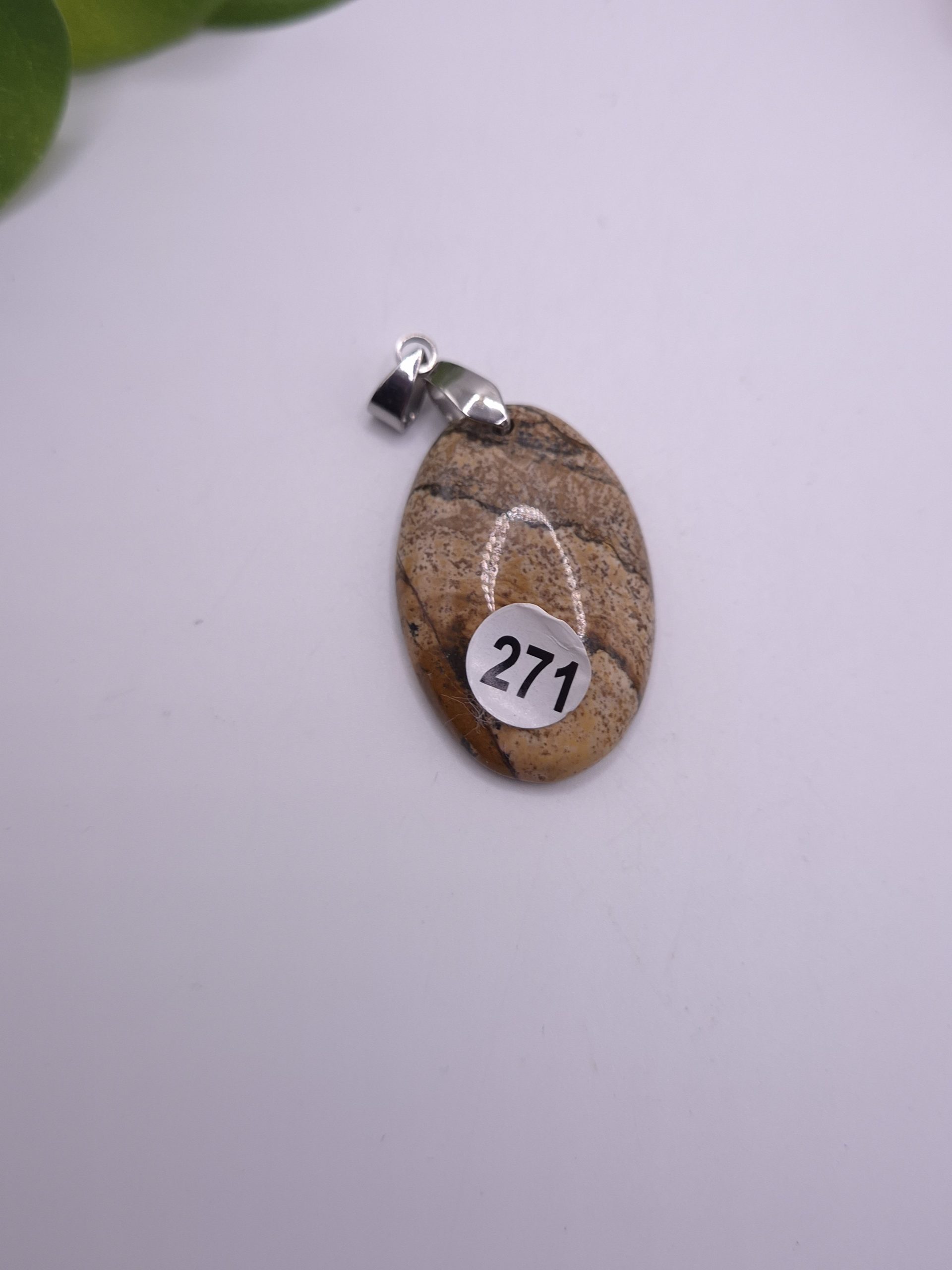 Pendentif jaspe paysage – Image 3