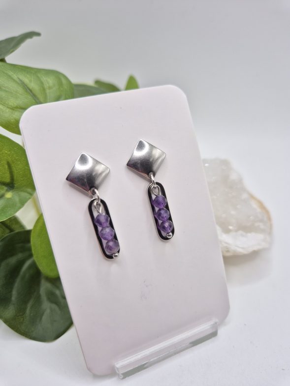 Boucles en Amethyste