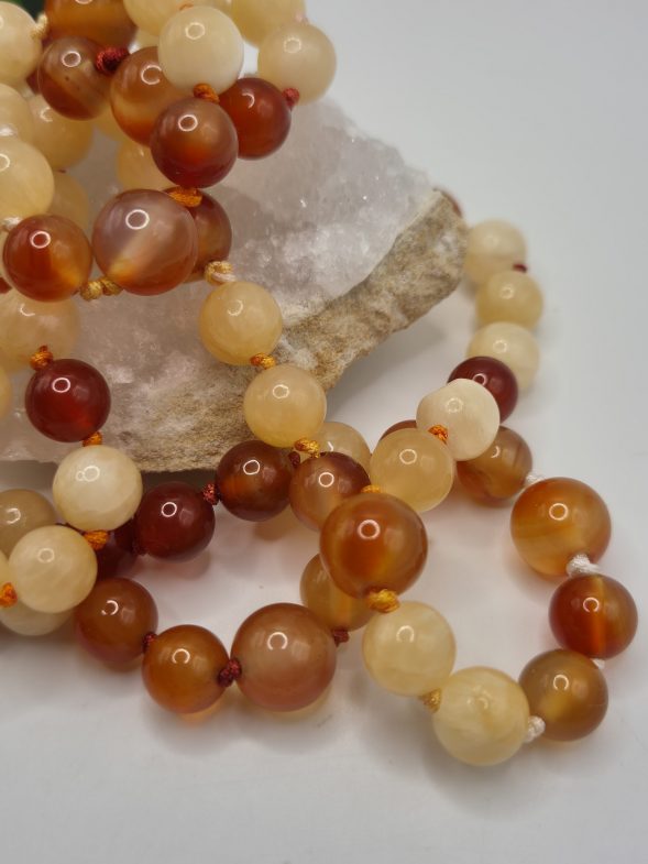 Mala cornaline calcite orange – Image 4