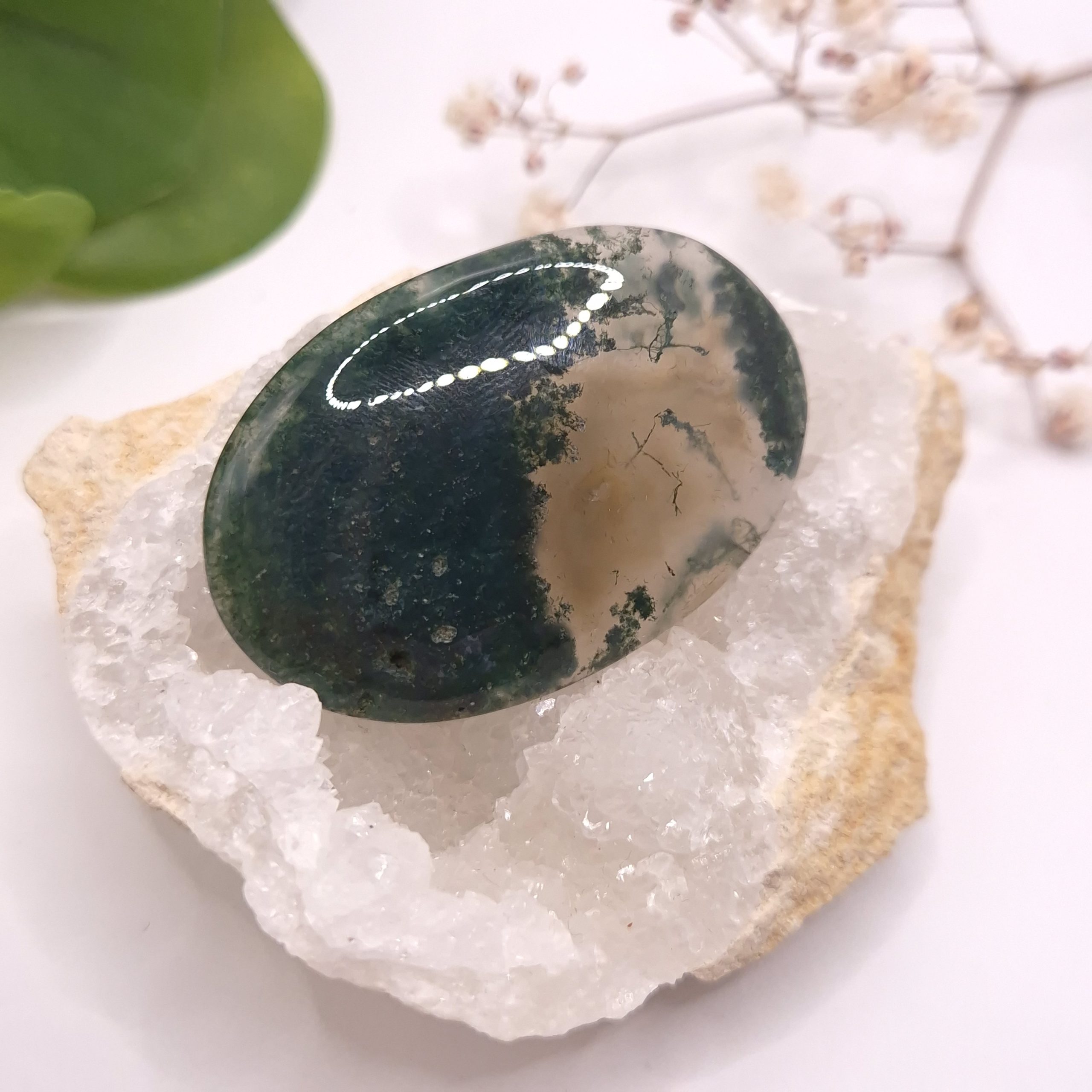 cabochon agate mousse