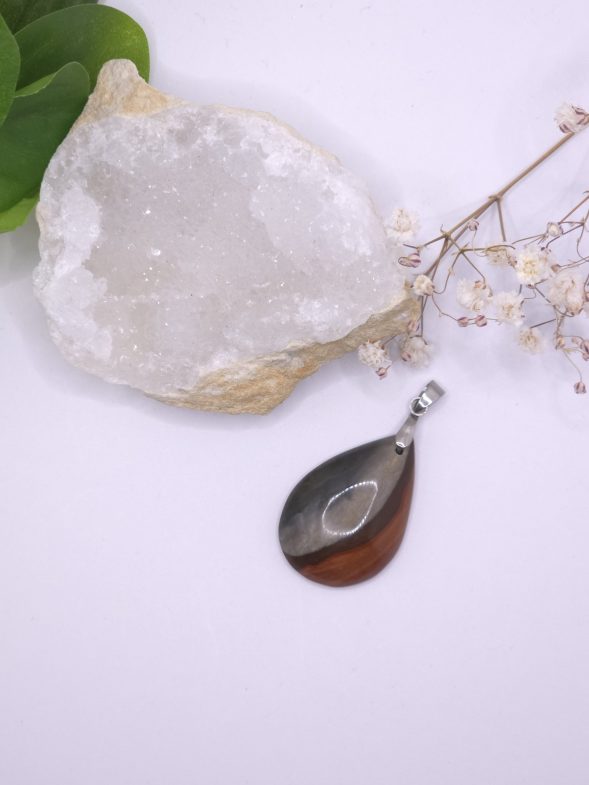 pendentif jaspe polychrome