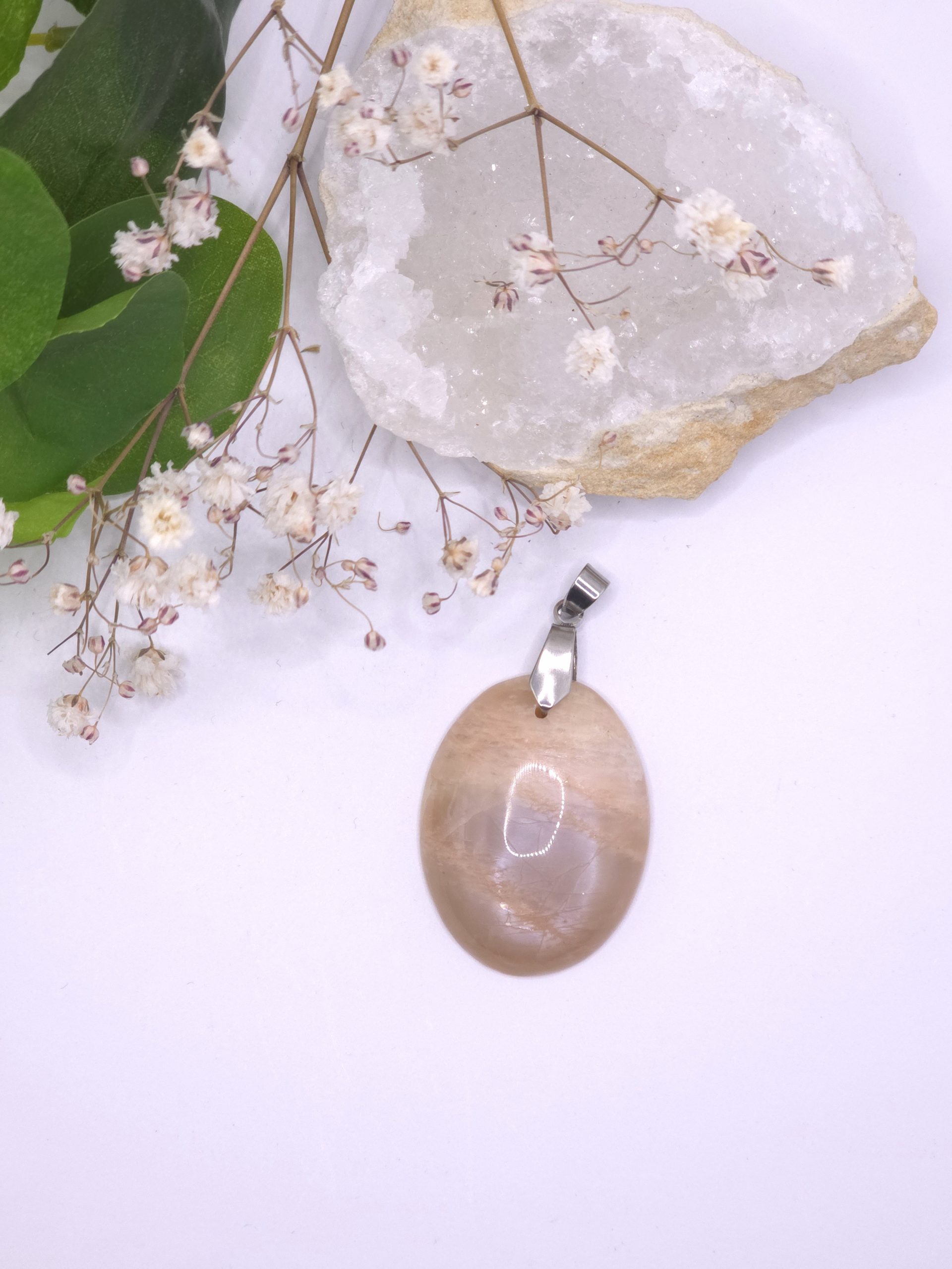 Pendentif pierre de lune
