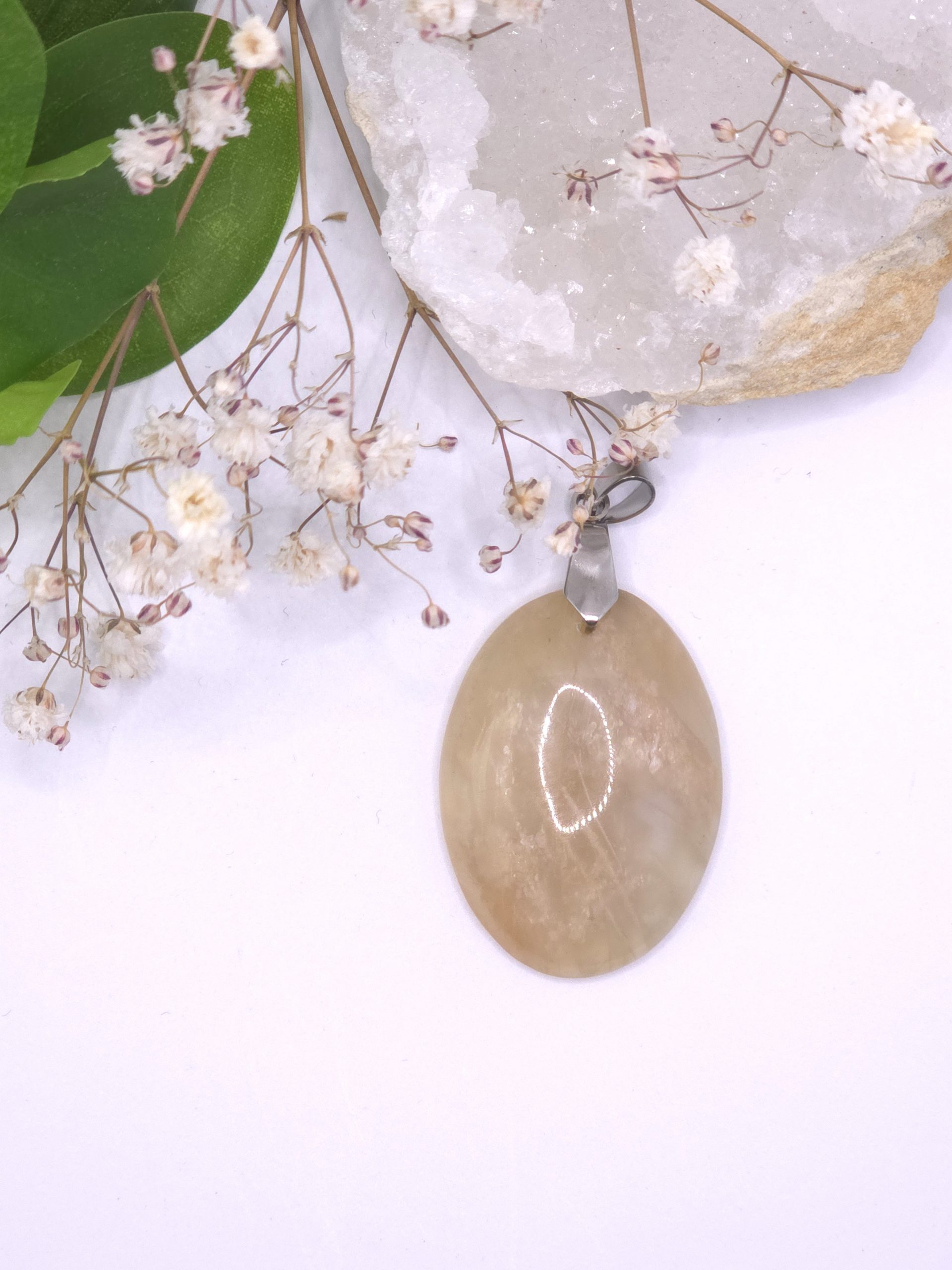 Pendentif pierre de lune