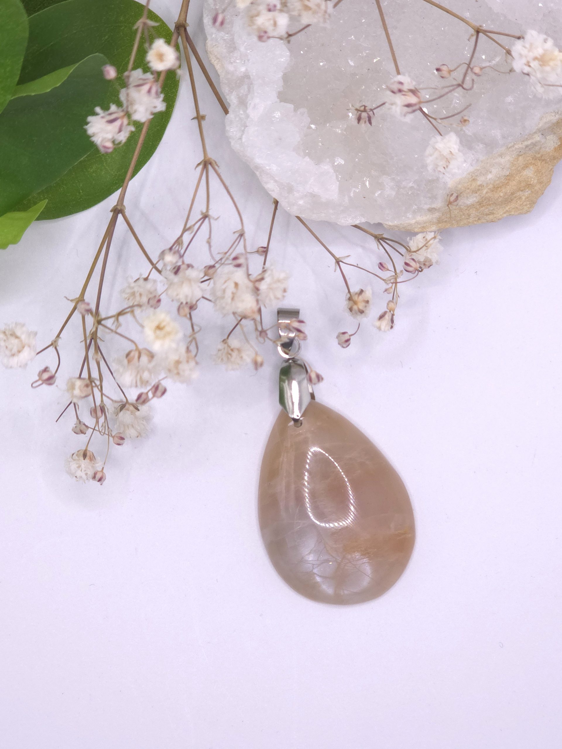 Pendentif pierre de lune