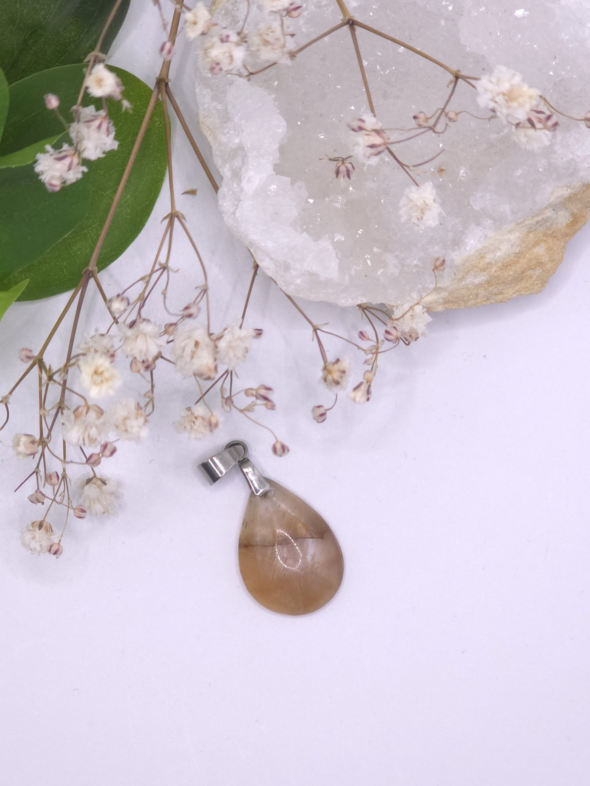 Pendentif pierre de lune