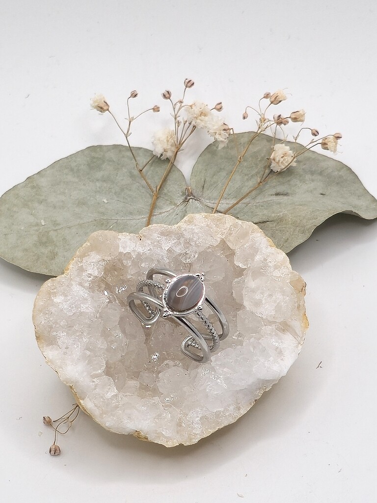 Bague Agate du Botswana