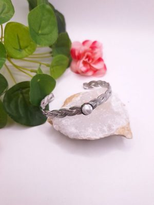 bracelet Jonc howlite
