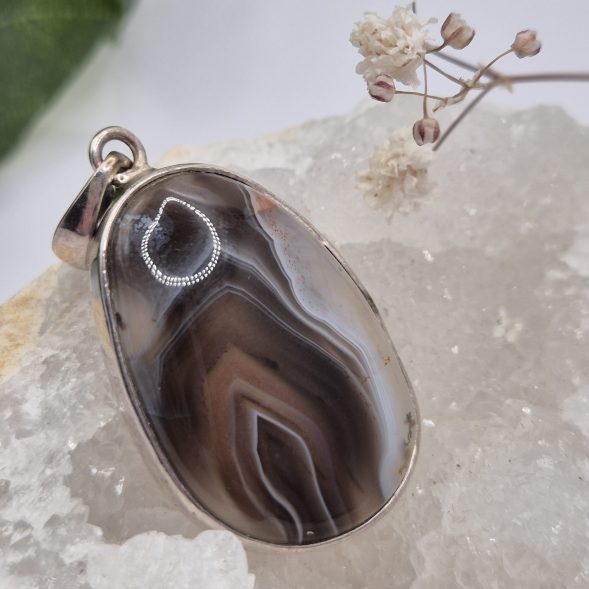 Pendentif agate botswana – Image 3