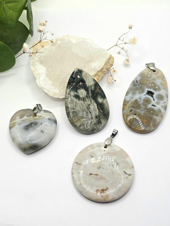 Pendentif Jaspe Ocean