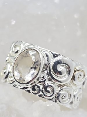 Bague Topaze blanche