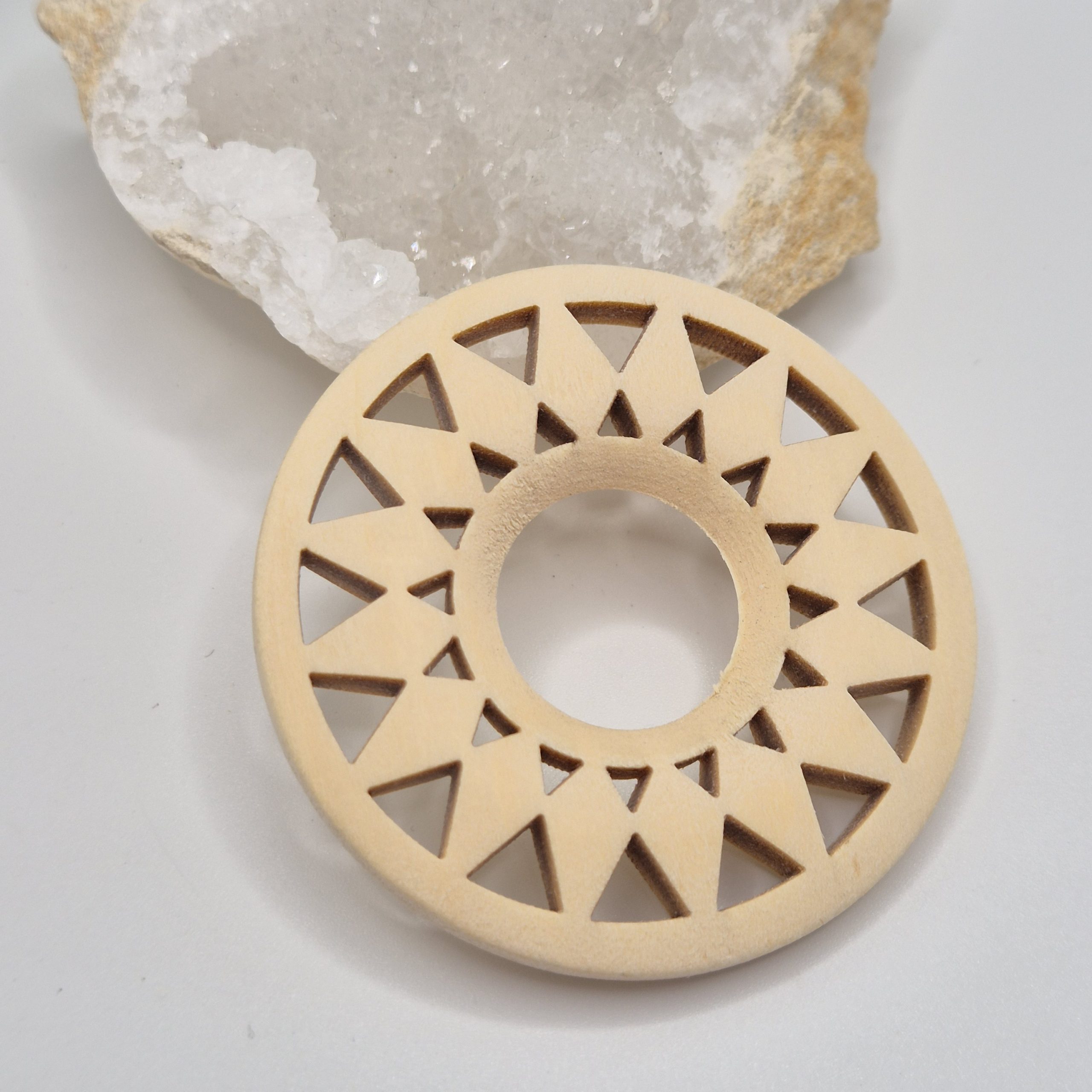 Support de sphère en bois