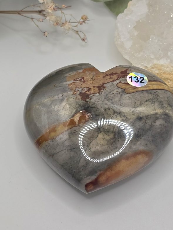 Coeur jaspe polychrome – Image 3