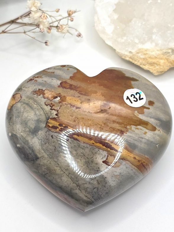 Coeur jaspe polychrome – Image 2