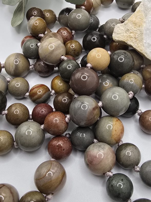 Mala jaspe polychrome