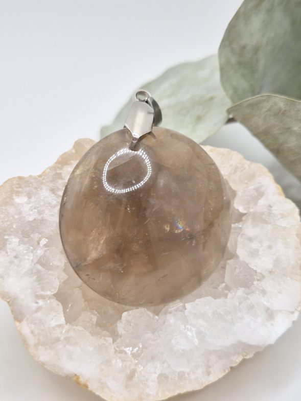 Parure quartz fumé