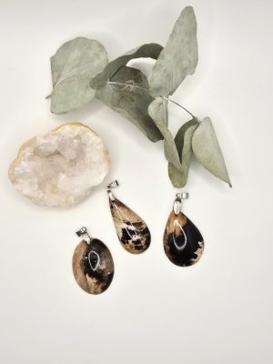 Pendentif Opale Noire