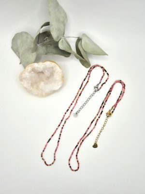 Collier tourmaline multicolore