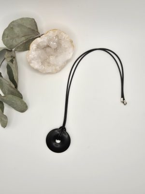 Collier Donut en Shungite