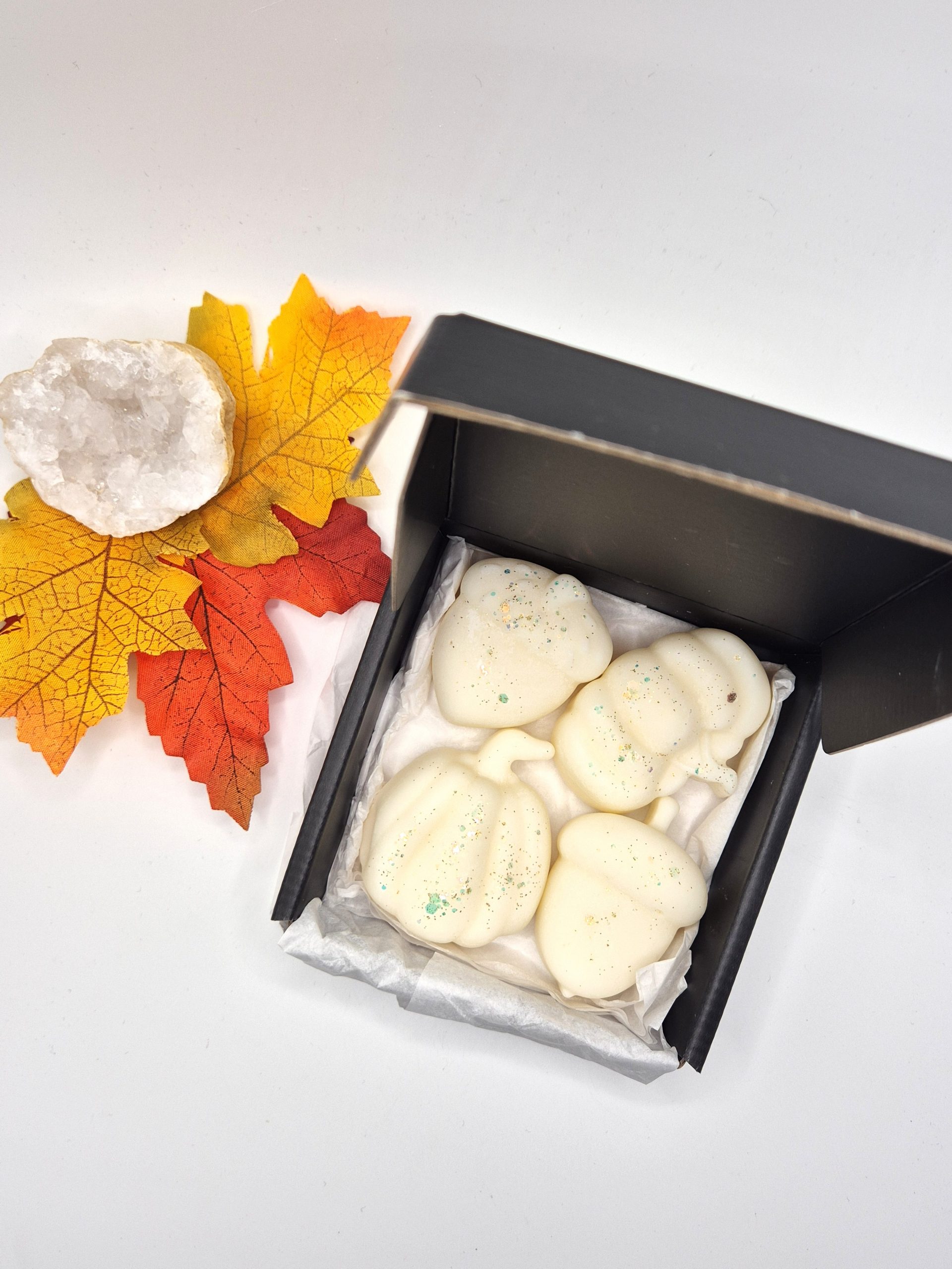 Coffret cadeau parfumé artisanal en cire végétale – édition automne