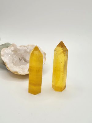Prisme de Fluorite Jaune