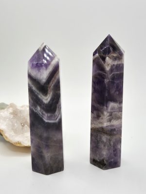 Prisme en Améthyste Chevrons