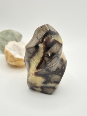 Flamme en septaria naturelle