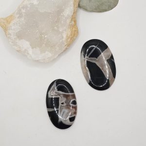 Cabochon en Septaria Noire