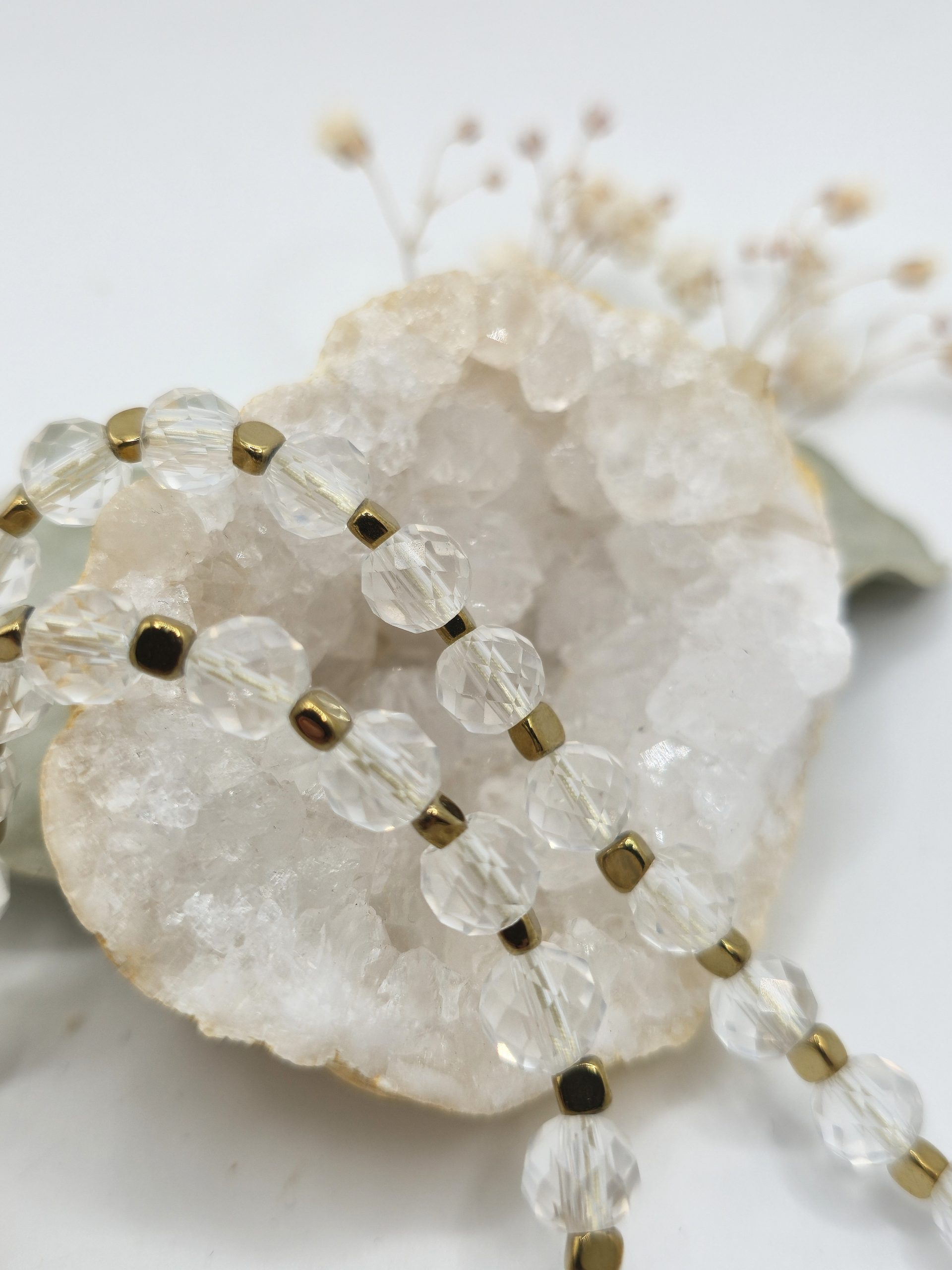 Collier Cristal de Roche Hématite – Image 2