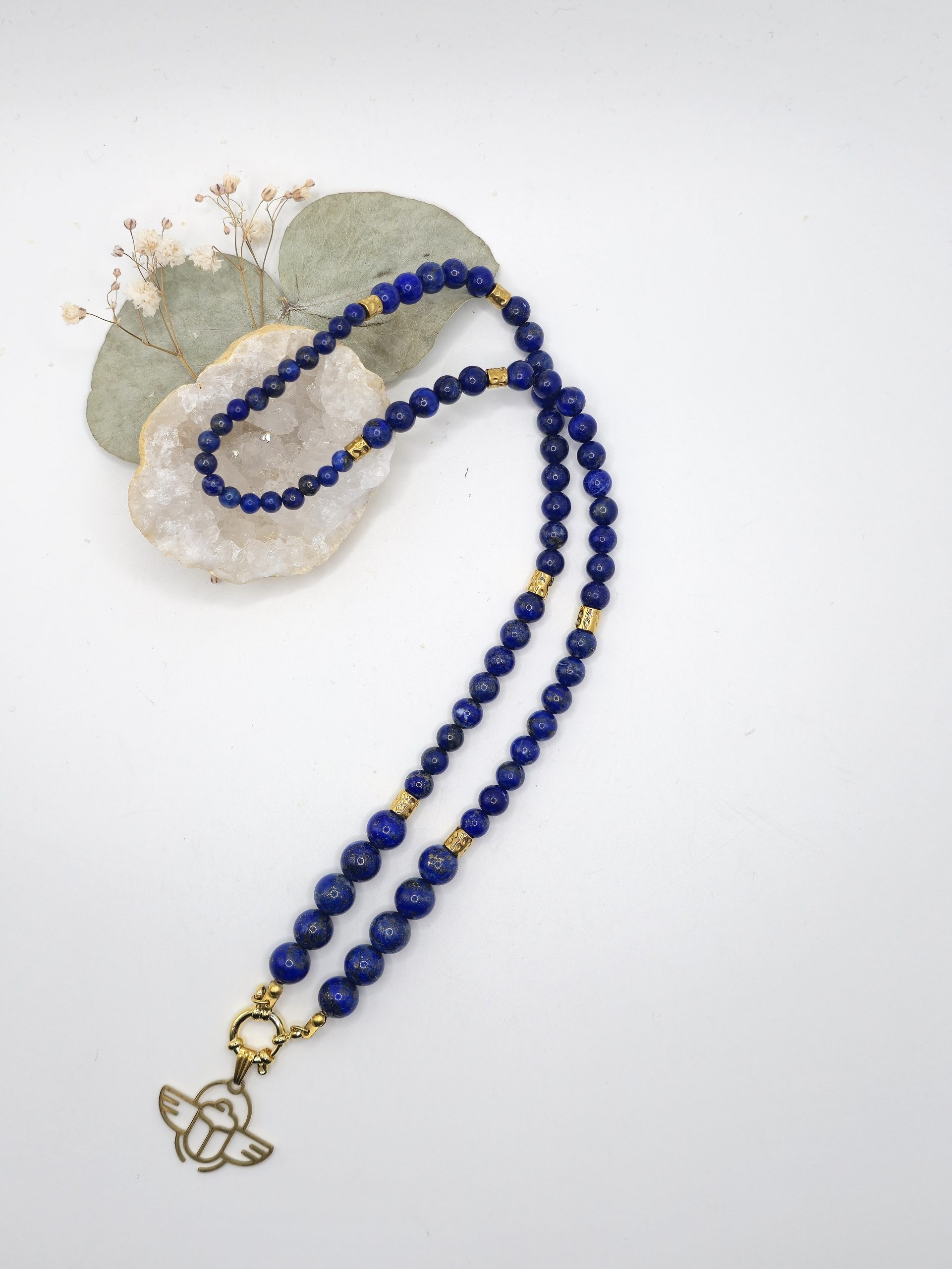 Collier Lapis Lazuli & Scarabée