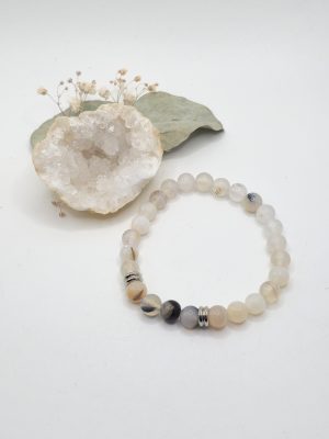 Bracelet Homme Agate Dendritique