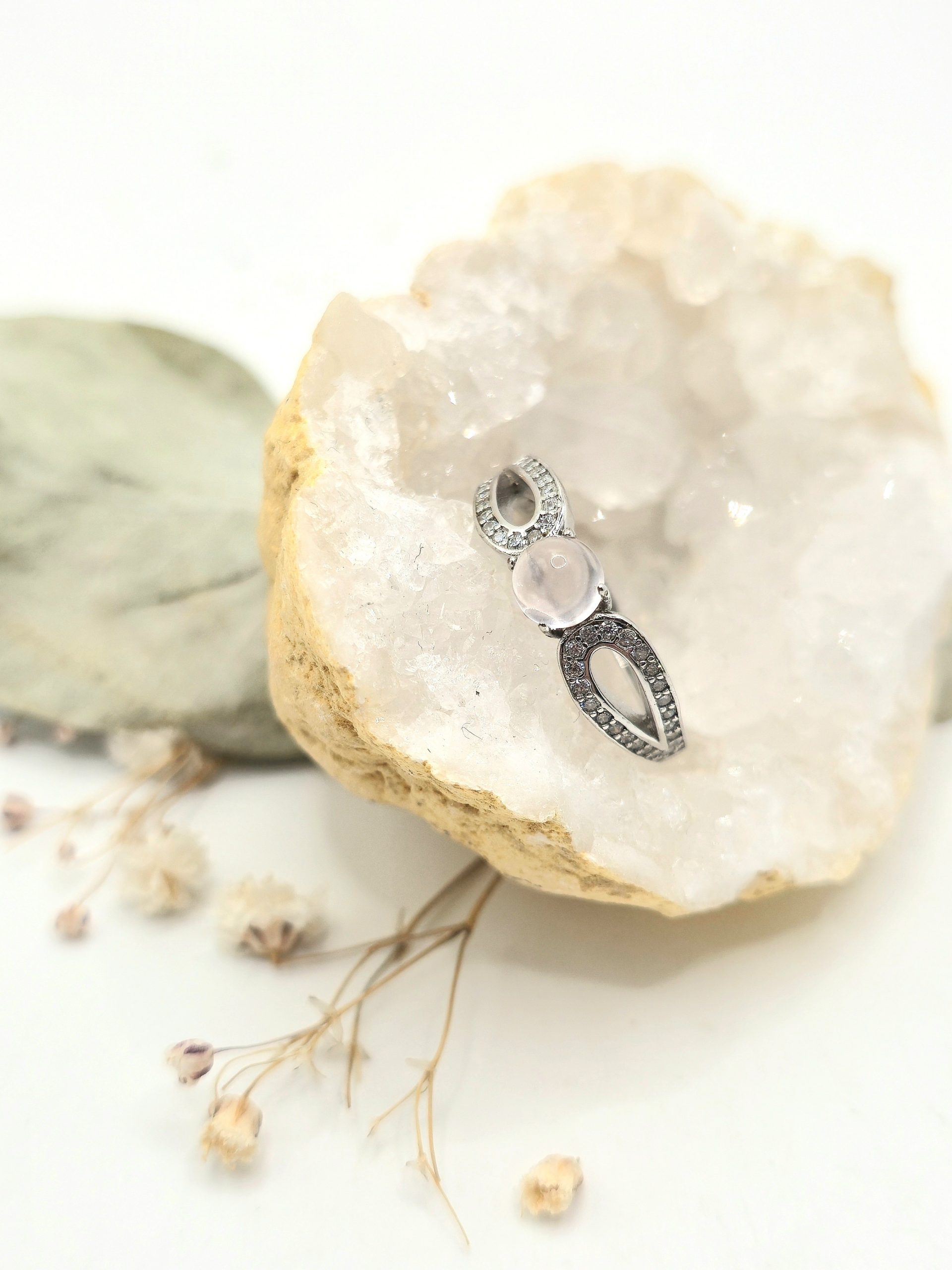 Bague Quartz Rose en Argent 925 – Image 12