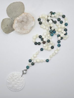 Mala Chrysocolle et Nacre